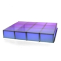 ProX Lumo Stage 6'x8' Acrylic Stage w/Optional Lights, 16" High
